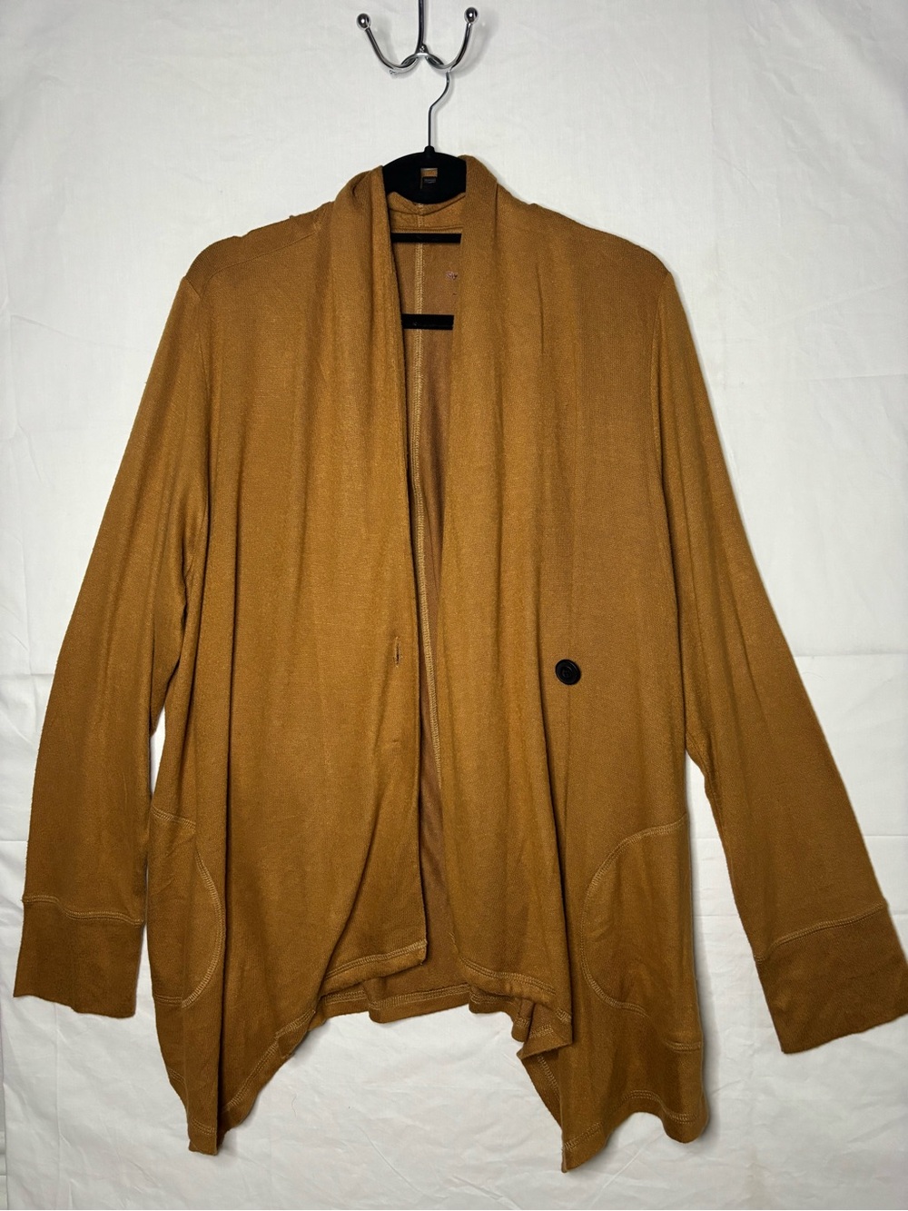 Style & Co. Open-Front Draped Blazer in Camel